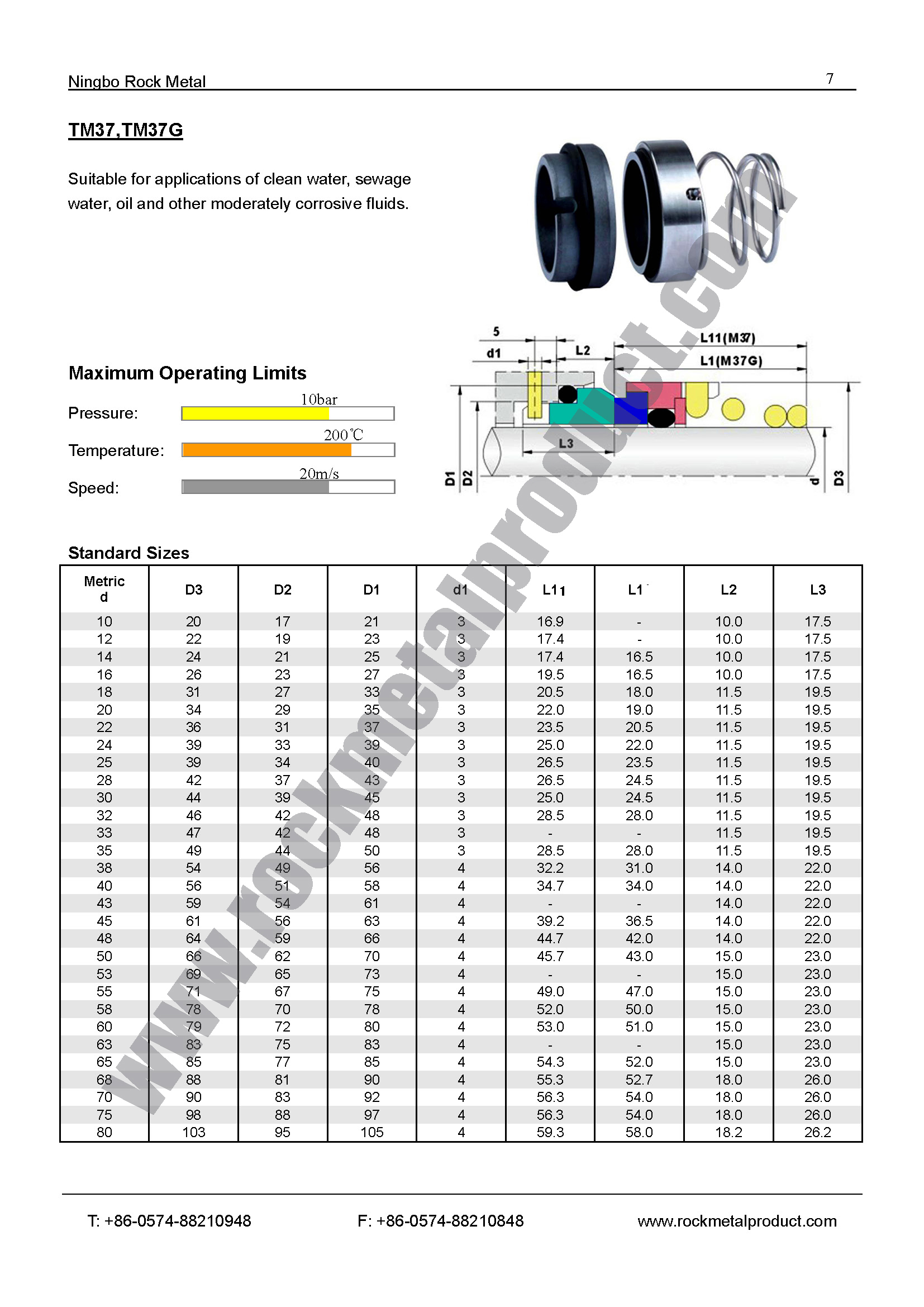 TM37 TM37G Mechanical Seal,eagleburgmann mechanical seal