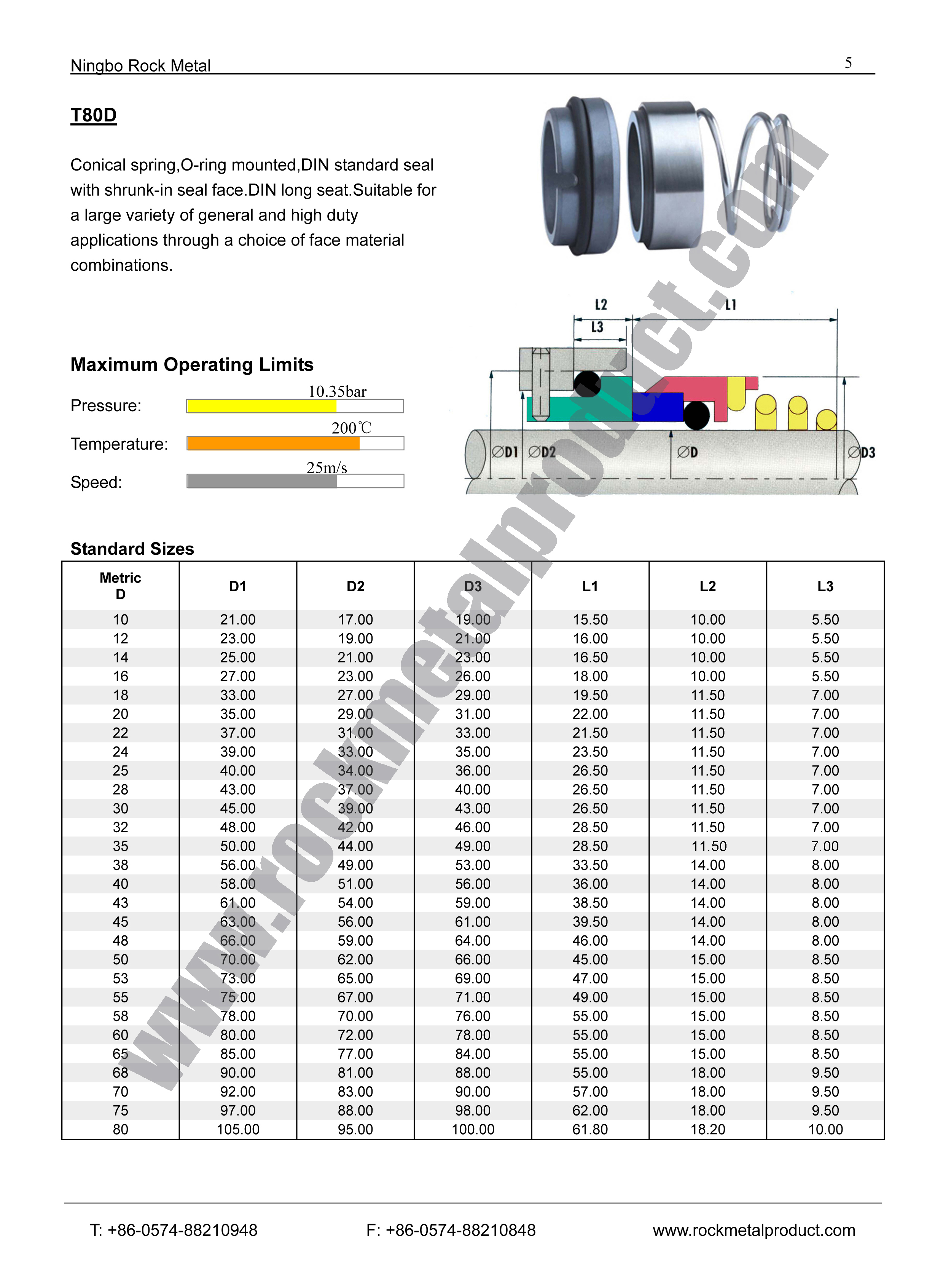 T80D Mechanical Seal,eagleburgmann mechanical seal,Mechanical Seals for Pumps