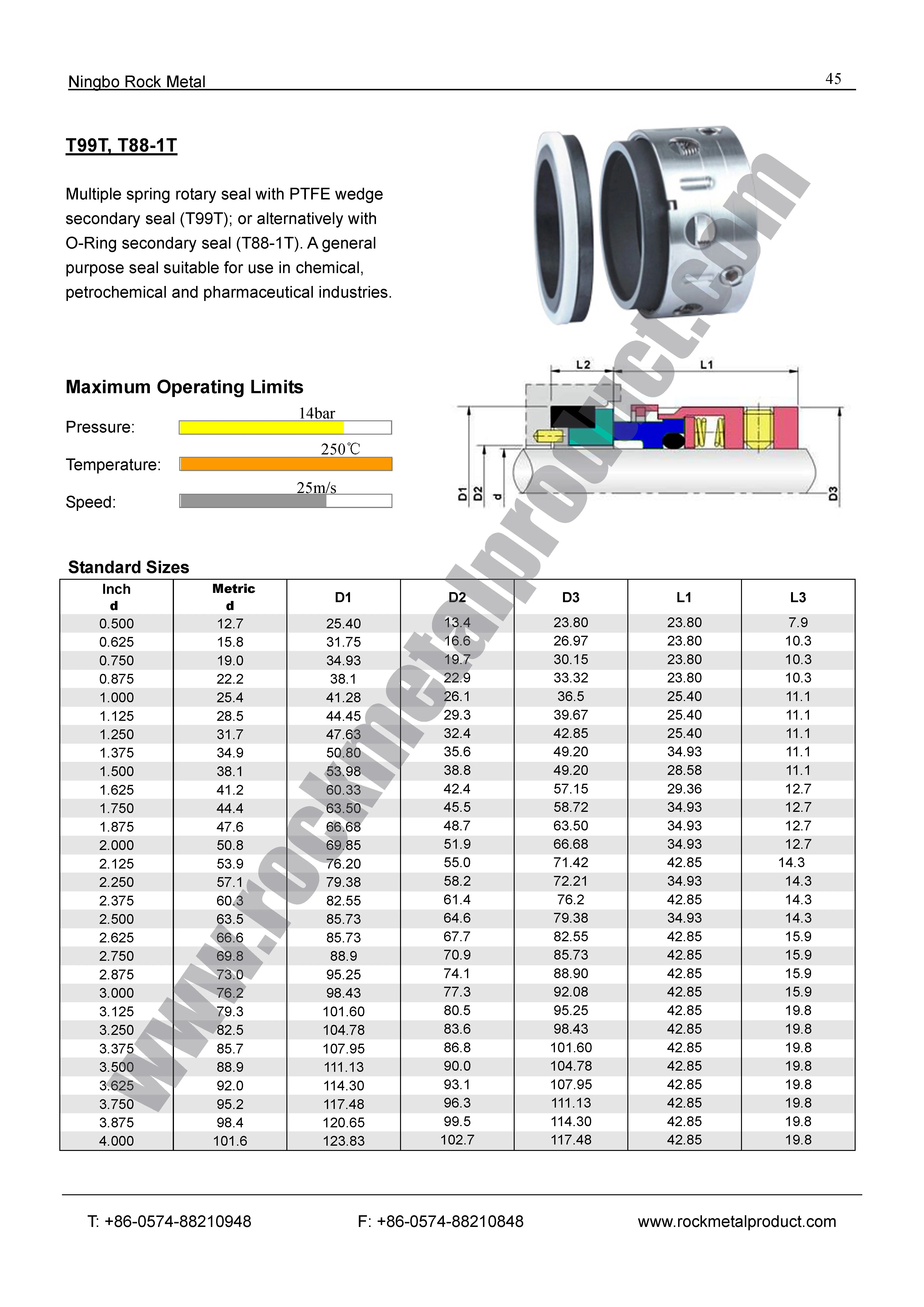 T99T Mechanical Seal,compressor seal,john crane seals