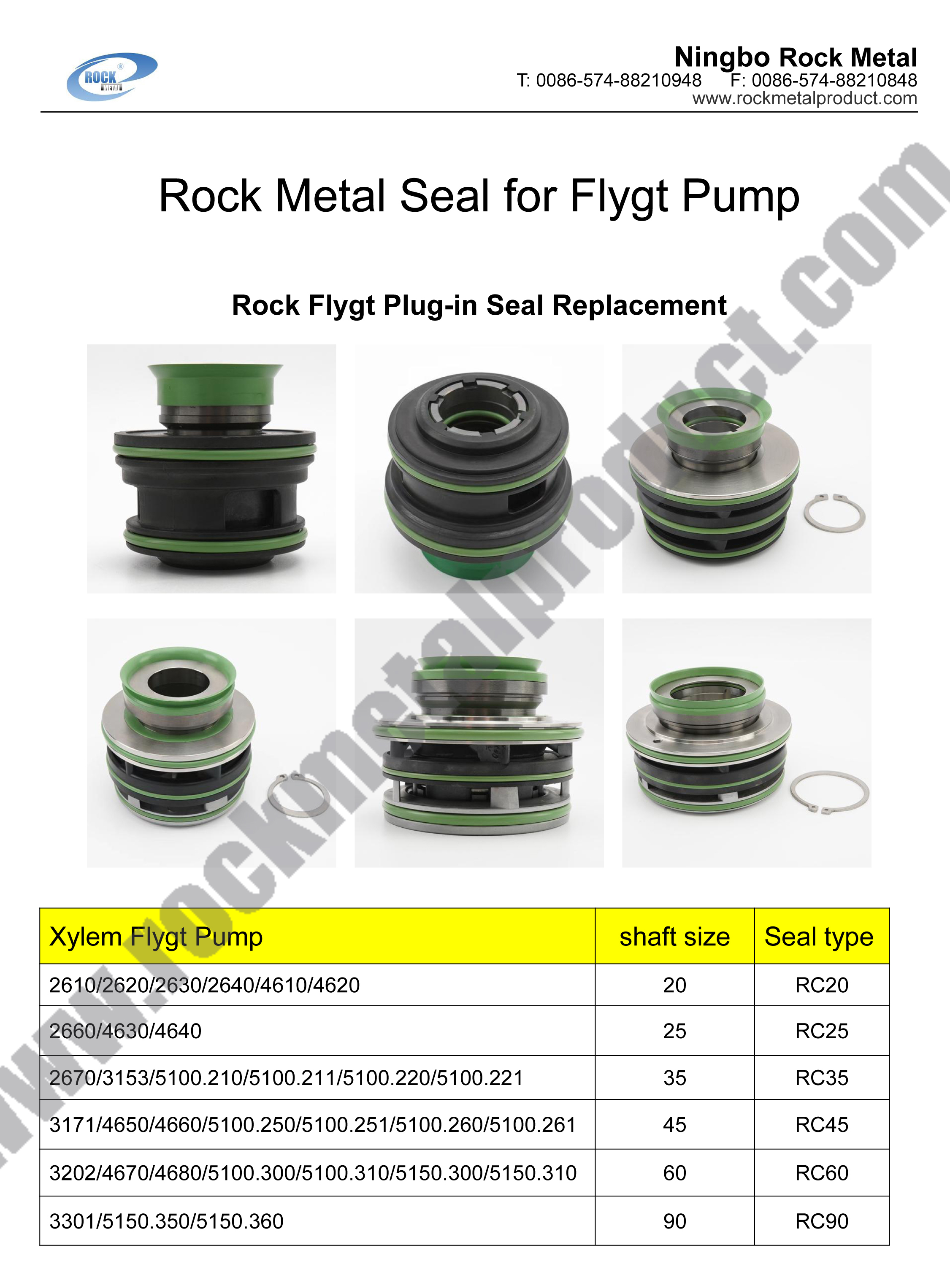 flygt pump seal, mechanical seal, xylem flygt pump seal