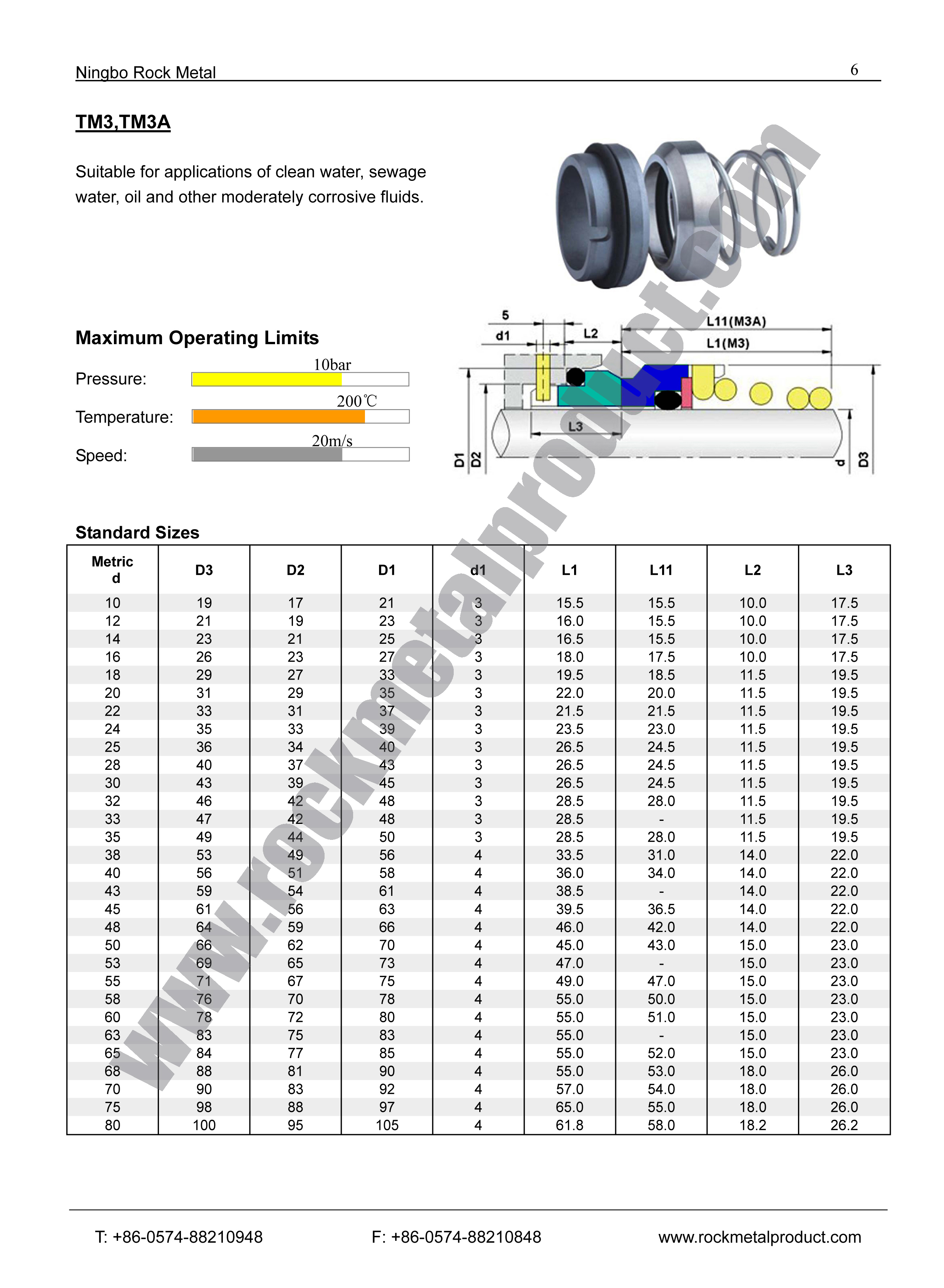 eagleburgmann mechanical seal, M3M, pump seal