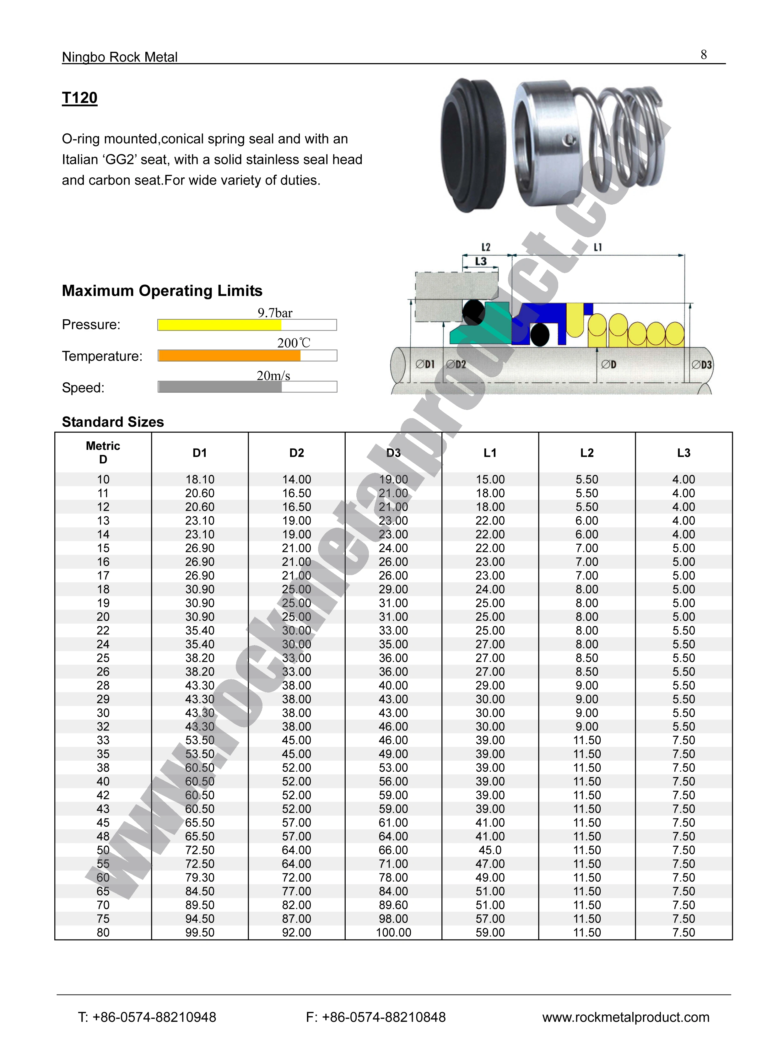 T120 Mechanical Seal,eagleburgmann seal,pump seal
