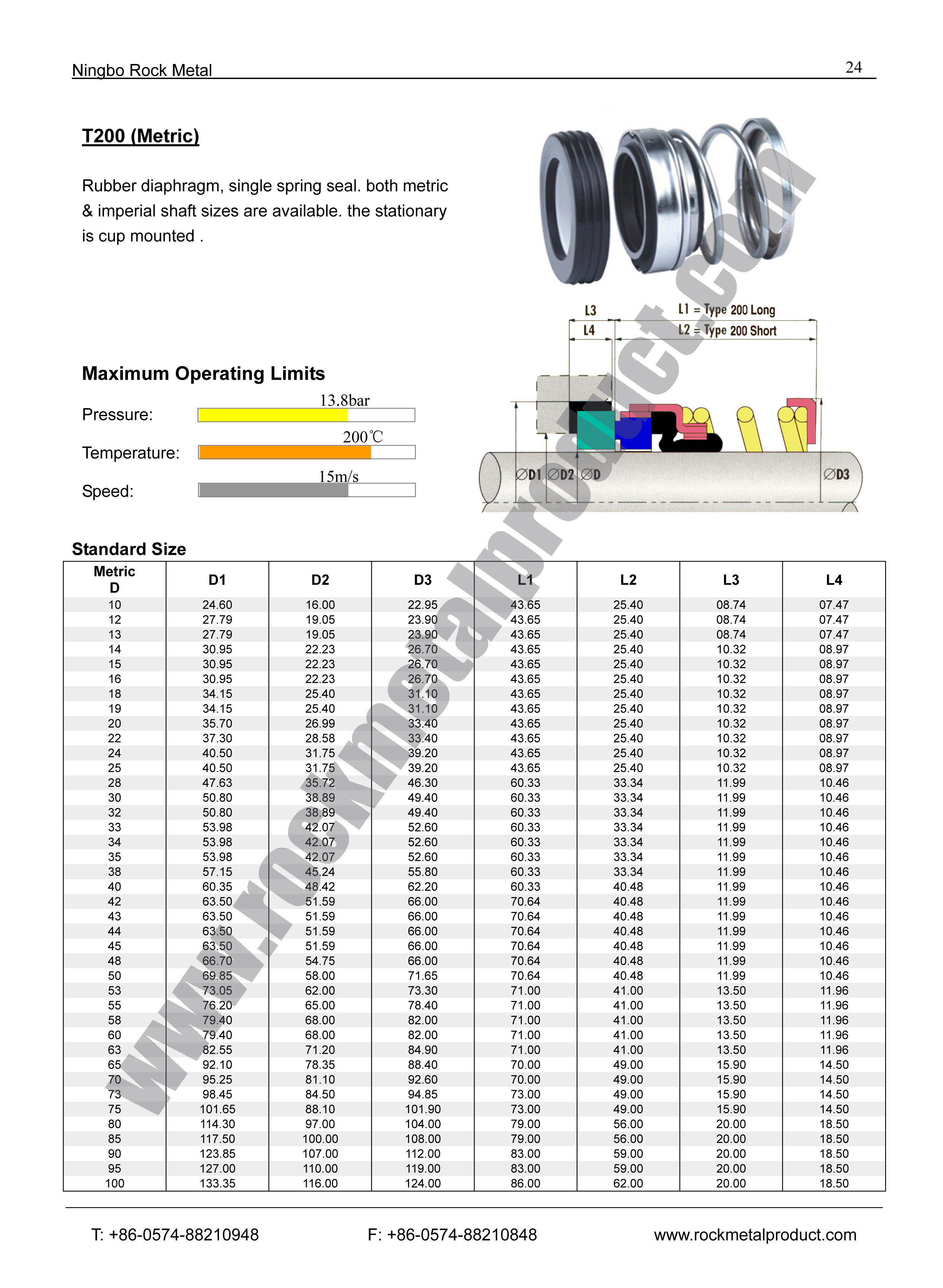 T200 Mechanical Seal ,eagleburgmann mechanical seal,Burgmann seals