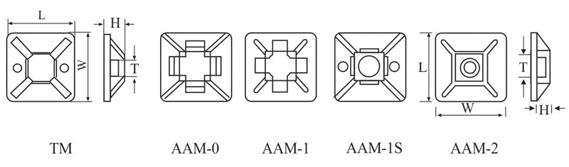 China Self-adhesive tie mounts supplier- Cango