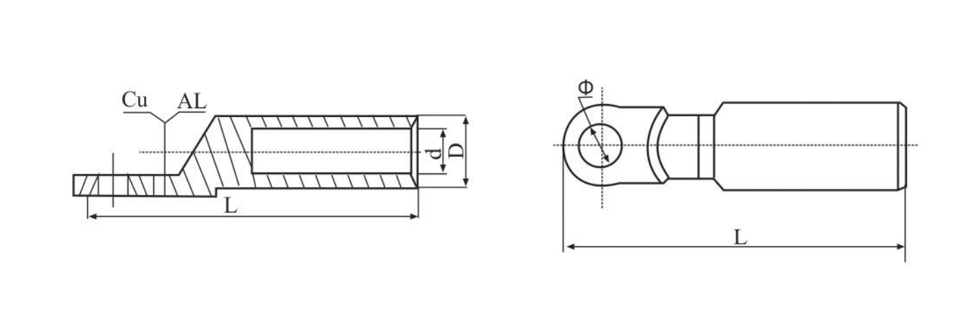 DTL2 Bimetallic lugs