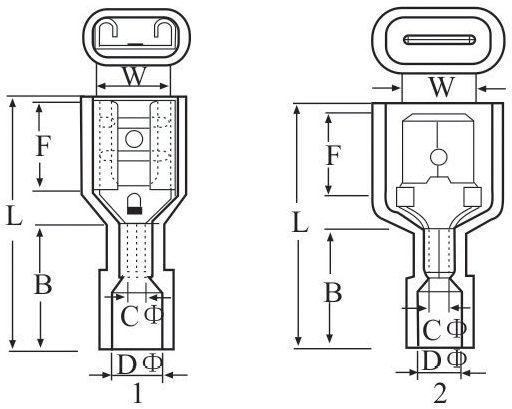 Male and Female Full-insulating Joints
