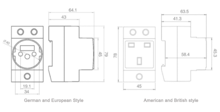 AC30 Din Rail Socket