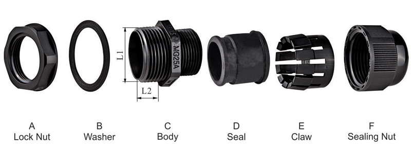 MG type Nylon Cable Glands