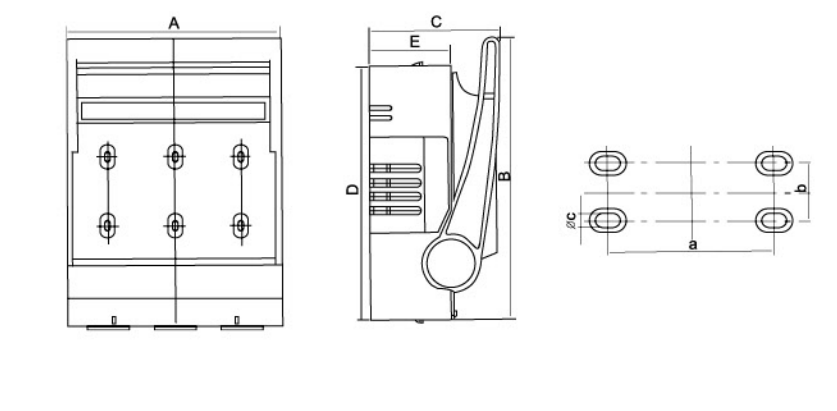 IR17 Fuse Disconnector IR18 source dimension drawing
