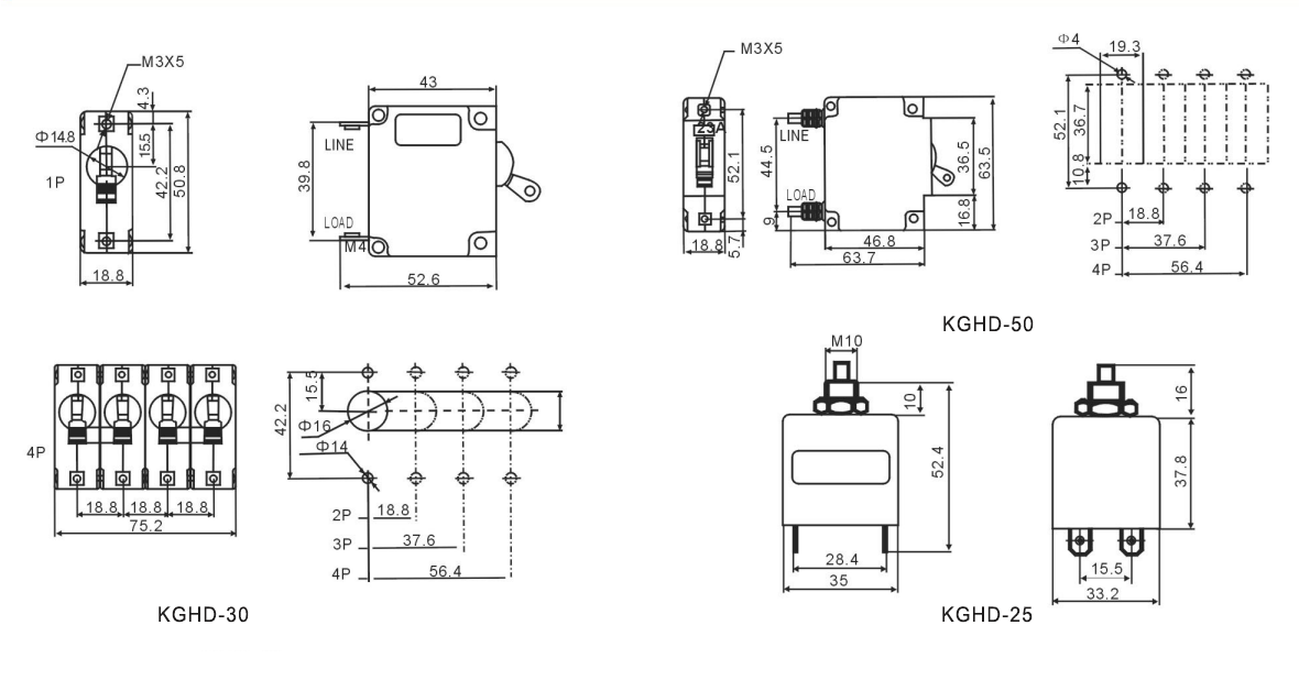 Hydraulic Electromagnetic Circuit Breaker