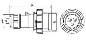CANGO KG-0132/KG-0232 IP67 Industrial Power Plug for industrial power connection CANGO KG-0132/KG-0232 IP67 Industrial Power Plug for industrial power connection