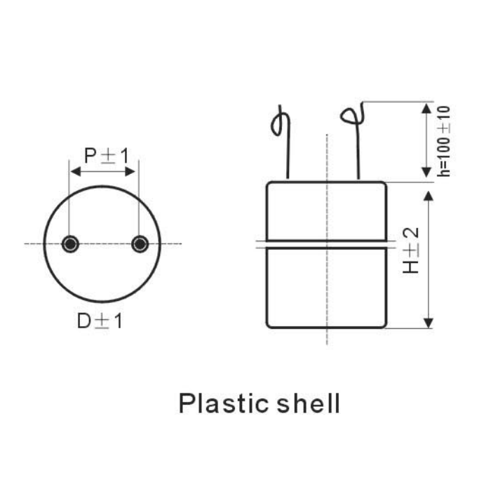 KGB60 original capacitor shell dimension drawing KGB60 original capacitor shell dimension drawing