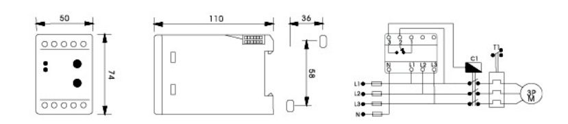 GKR-02F Phase and Voltage Monitoring Relay original technical reference