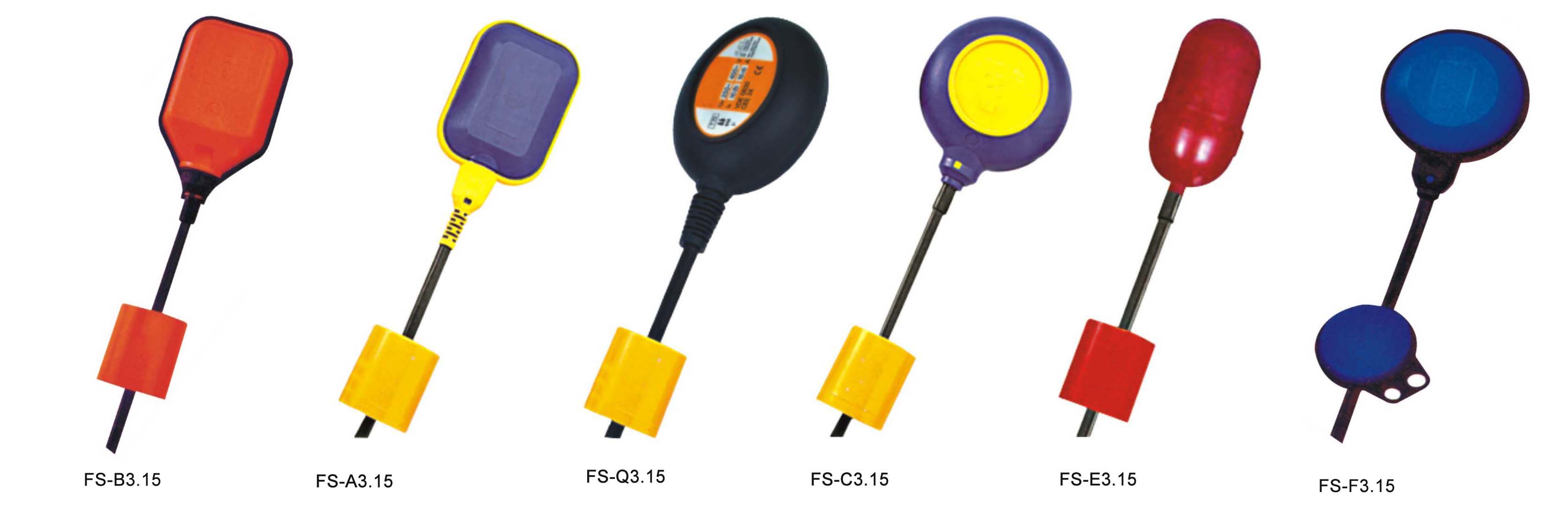 FS series float switch original model variants FS series float switch original model variants