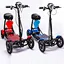 Automatic Fold & Unfold 4-Wheel Electric Scooter - Dual Seat, Travel-Ready