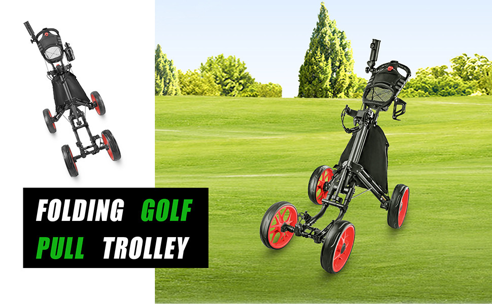 golf trolley folding