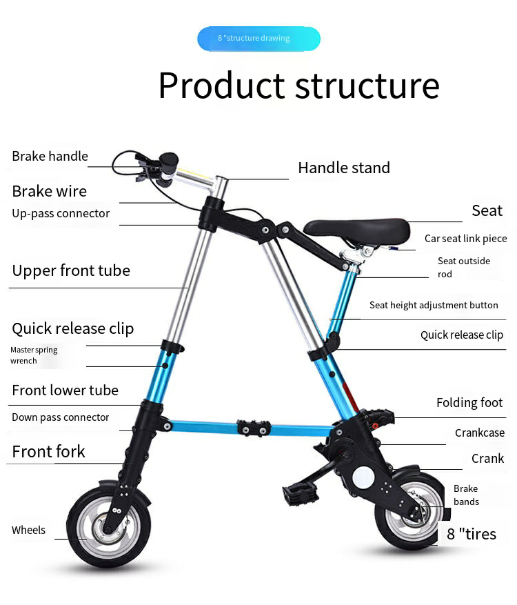 ESWING best 2 wheel bike, lightweight folding bike