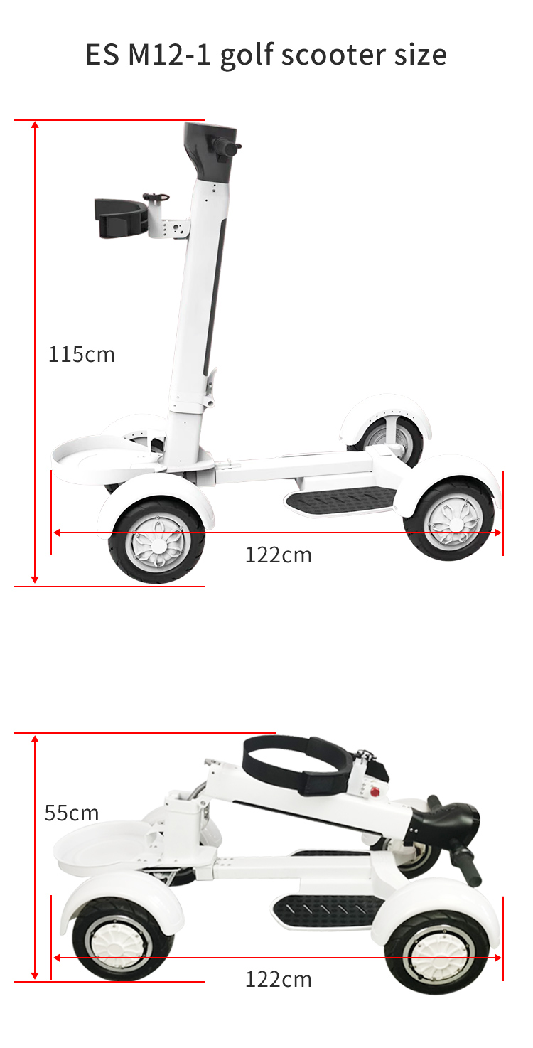 4 wheel mobility scooter size