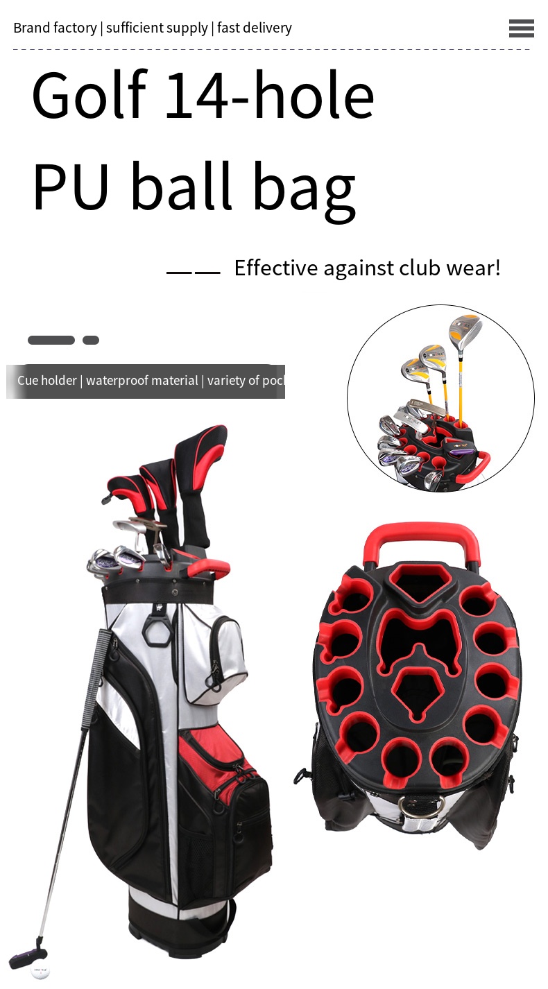 14 holes custom golf bags for sale | waterproof golf bag