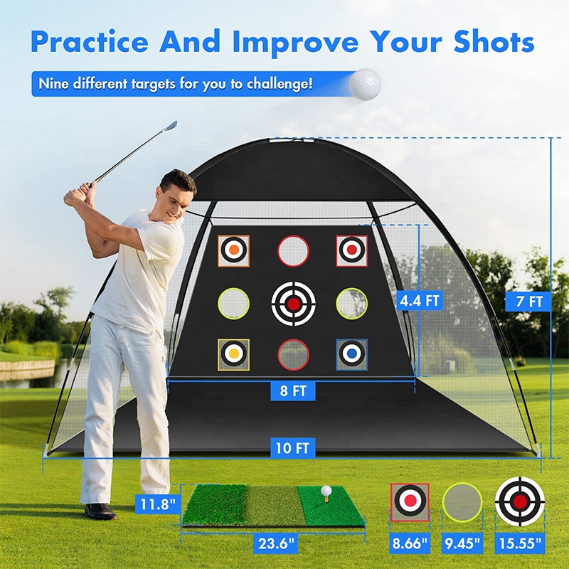 outdoor or indoor golf practice net