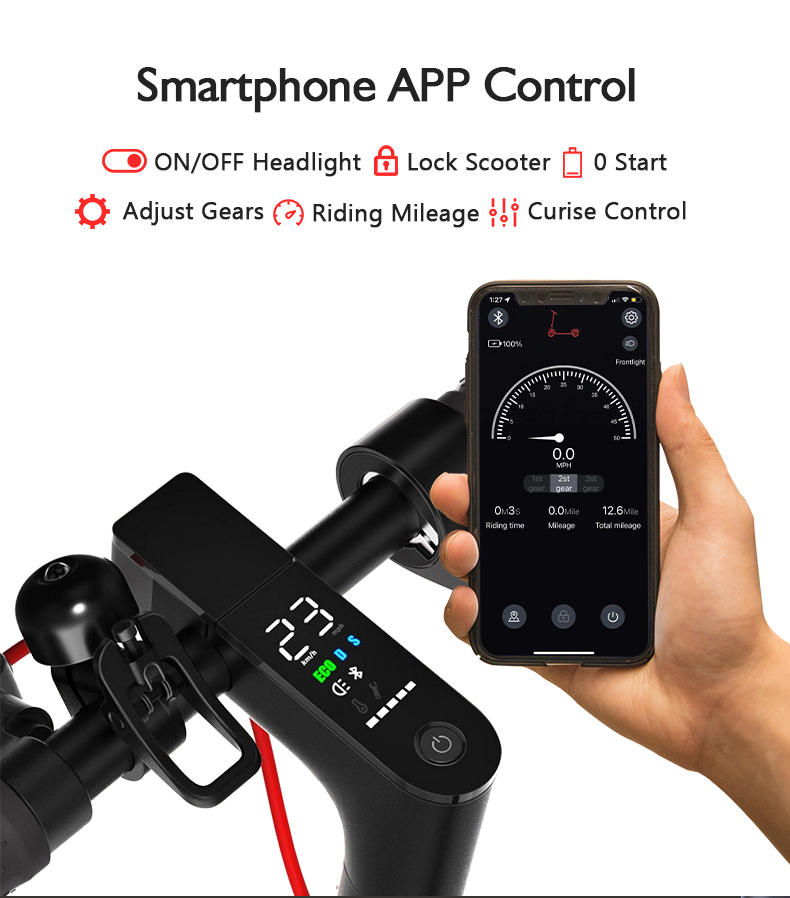 Folding best electric scooter for commuting With App