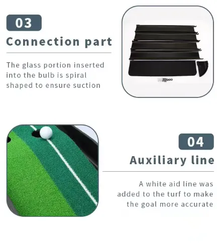 Eswing golf putting practice mat indoor