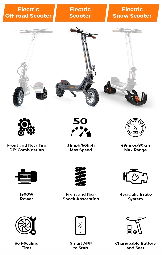 Snow Scooter Electric Snowmobile For Sale