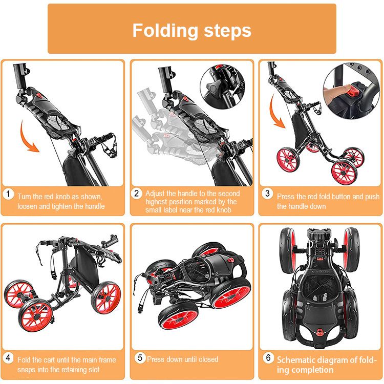 4-wheel golf trolley for sale