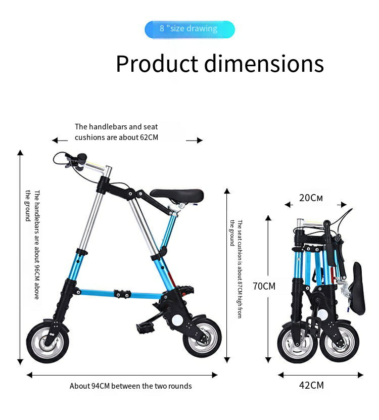 ESWING best 2 wheel bike, lightweight folding bike