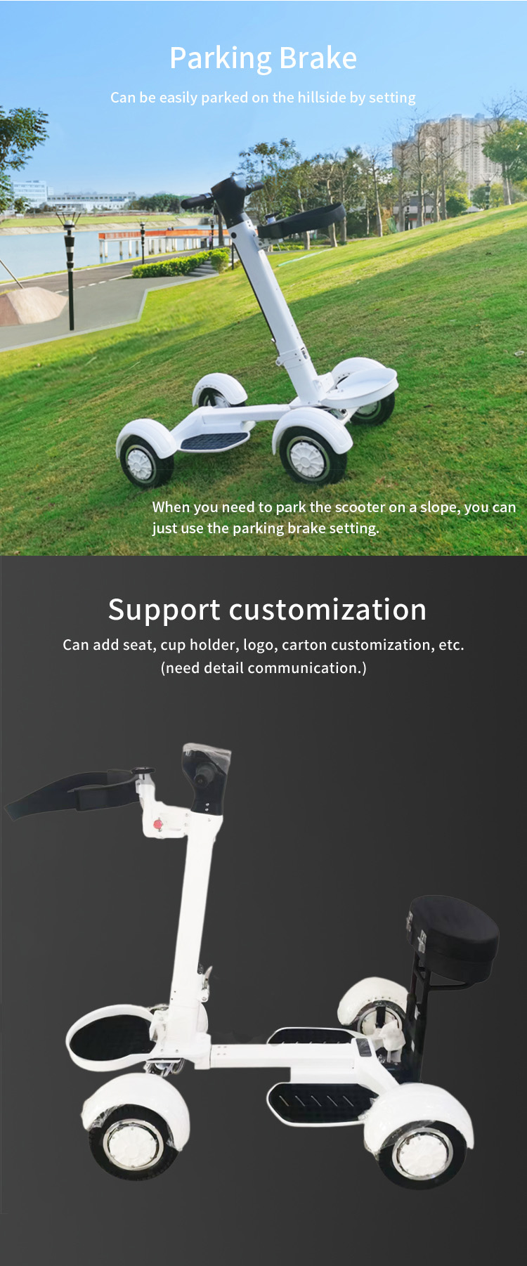 4 wheel mobility scooter customized