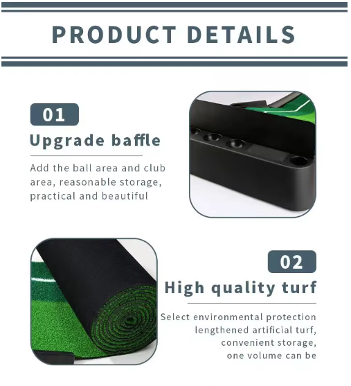 Eswing golf putting practice mat indoor