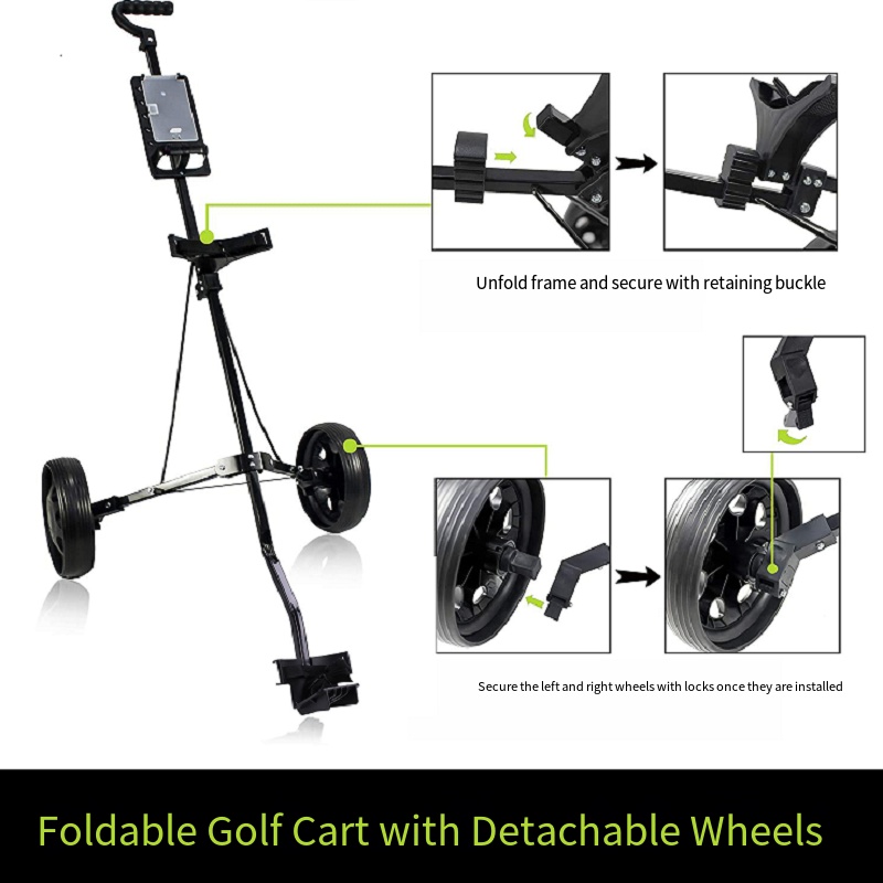 Eswing best 2 wheel golf trolley best 2 wheel Golf push carts