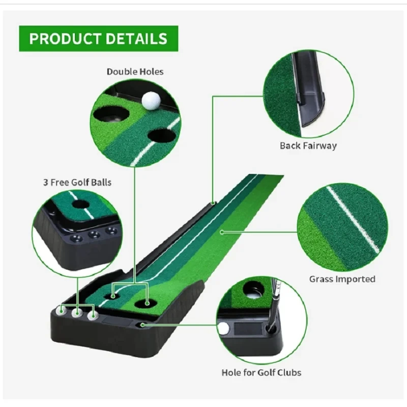 Eswing golf putting practice mat indoor Details
