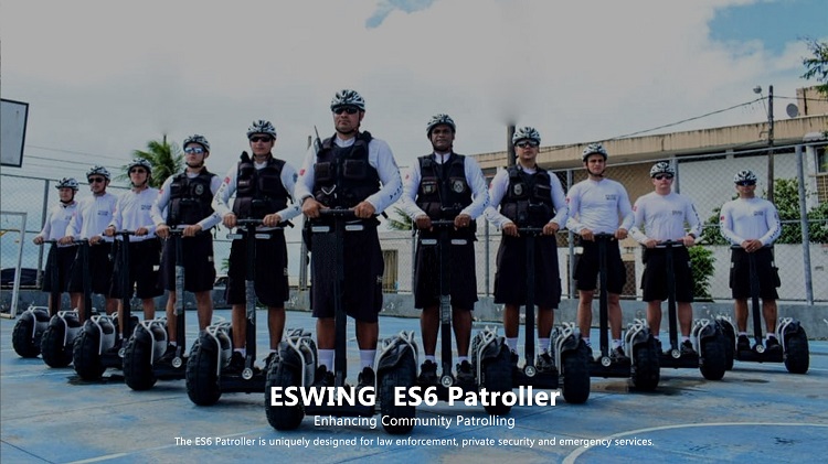 Eswing two wheel self balancing scooter security show