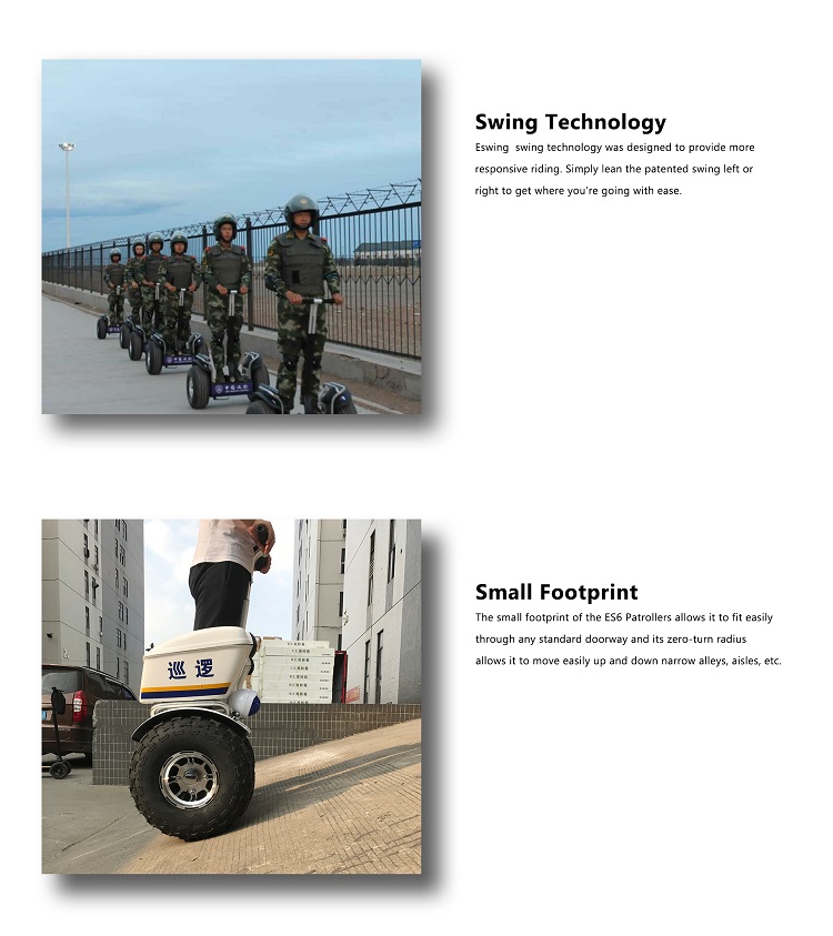 Eswing two wheel self balancing scooter security