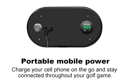 Lithium battery golf trolley with USB
