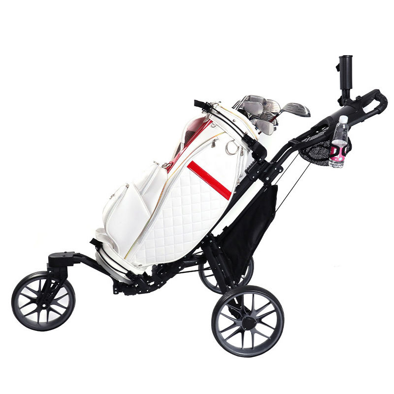 Foldable golf trolley cart