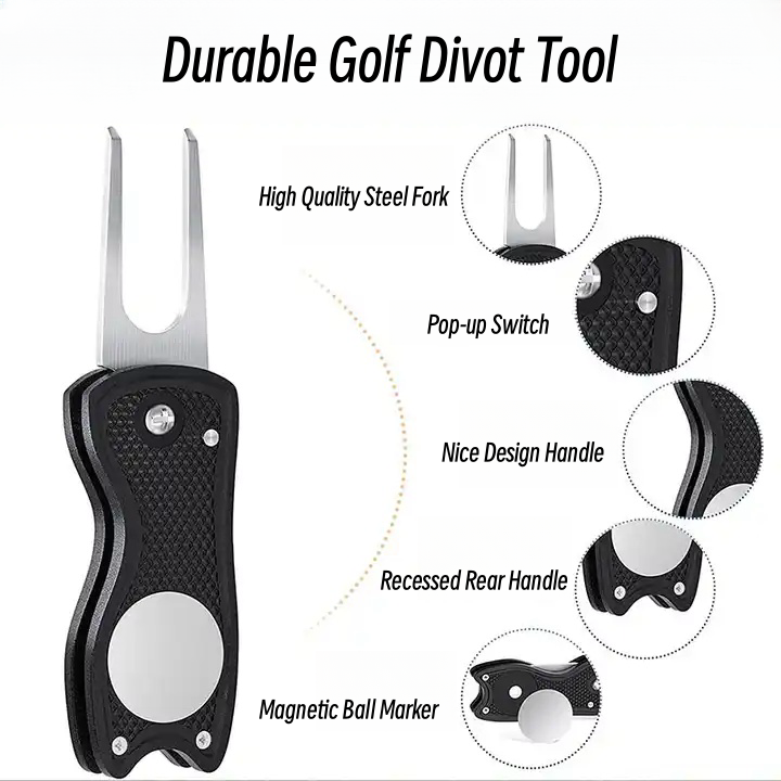 ESWING golf divot repair tool personalized, custom divot tool and ball marker