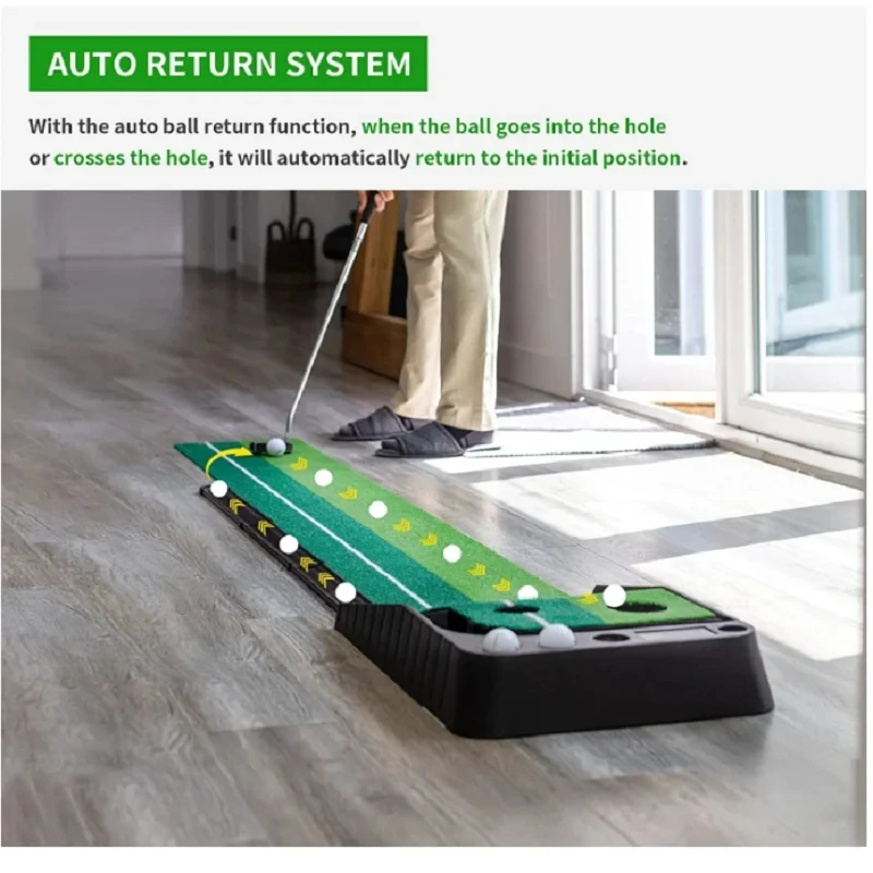 Eswing golf putting practice mat indoor