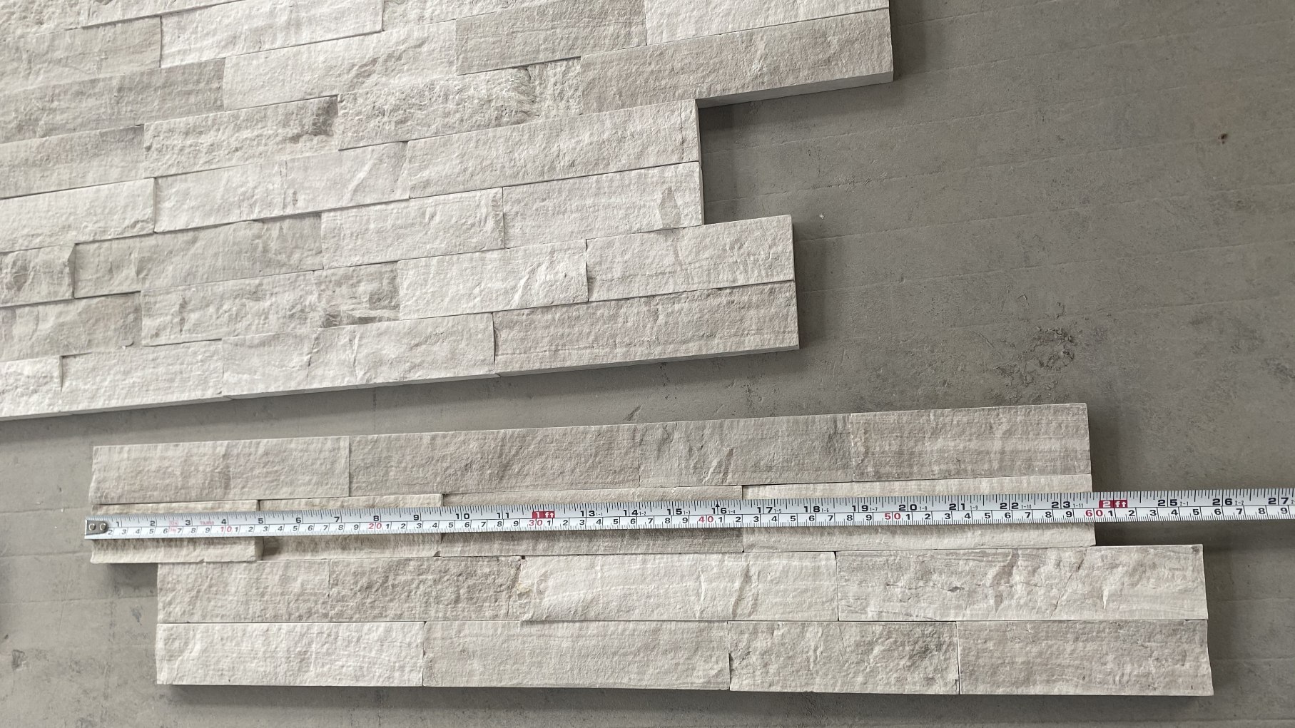 Wooden White Natural Splitface Culture Marble for Wall