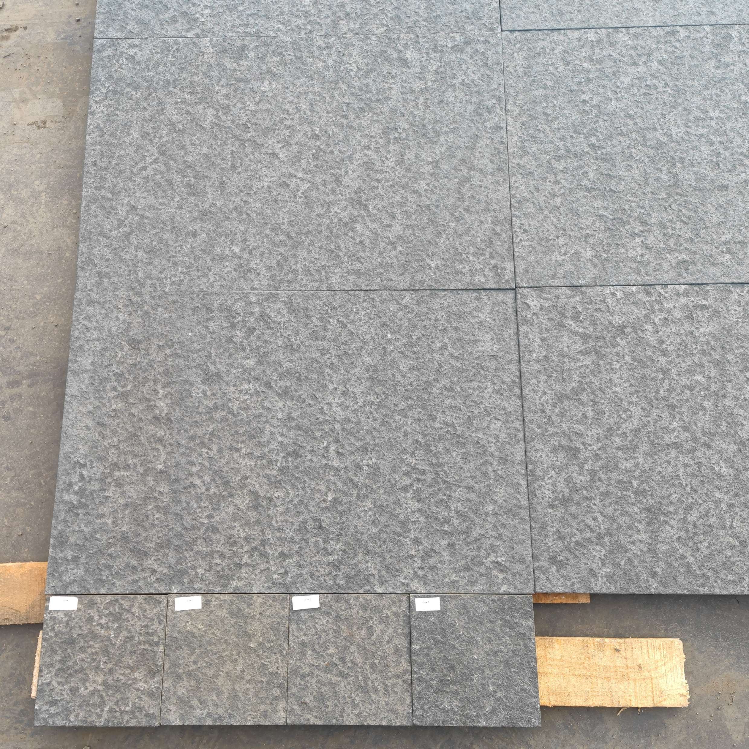 Vietnam Black Granite Stone Paver, black basalt stone,dark grey basalt