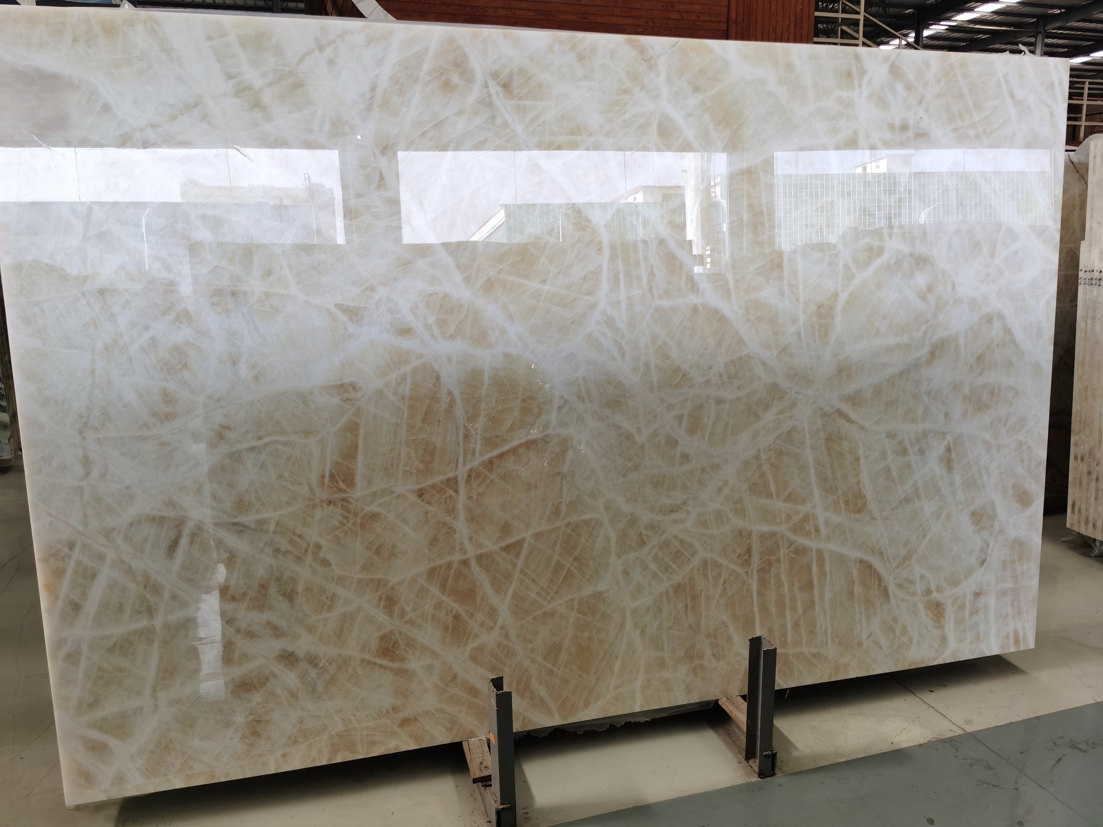 Pear Sugar Honey Onyx Slab