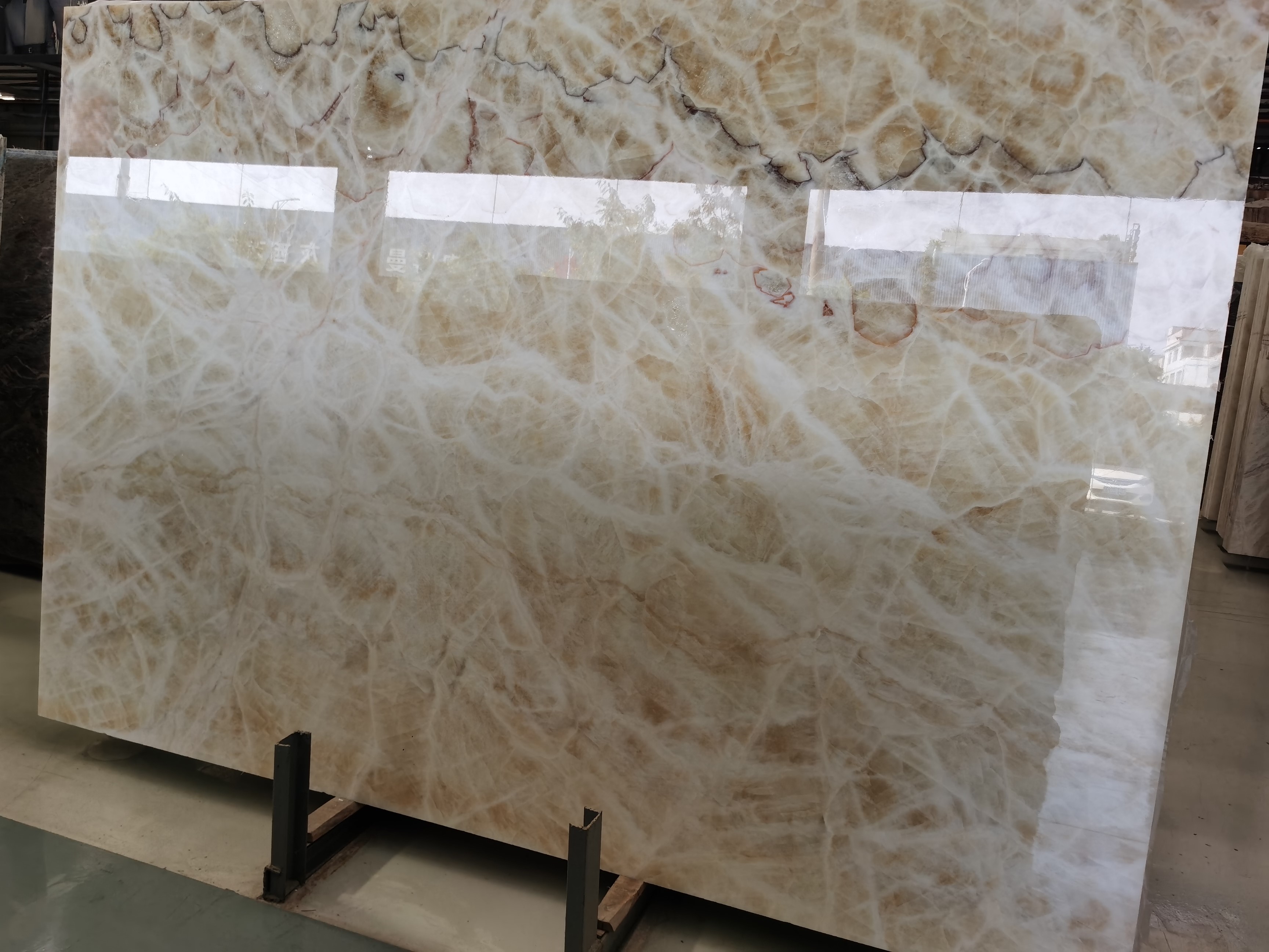 Pear Sugar Honey Onyx Slab