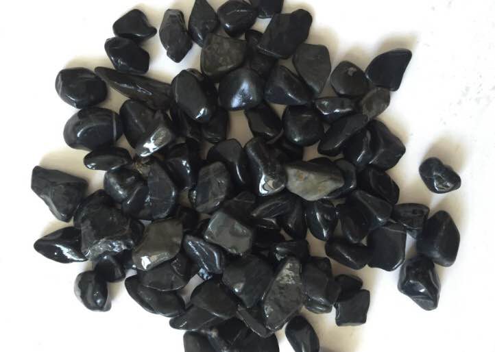 Natural black pebbles for garden,Bulk black pebbles for landscaping,Garden edging stones,Black polished river stones