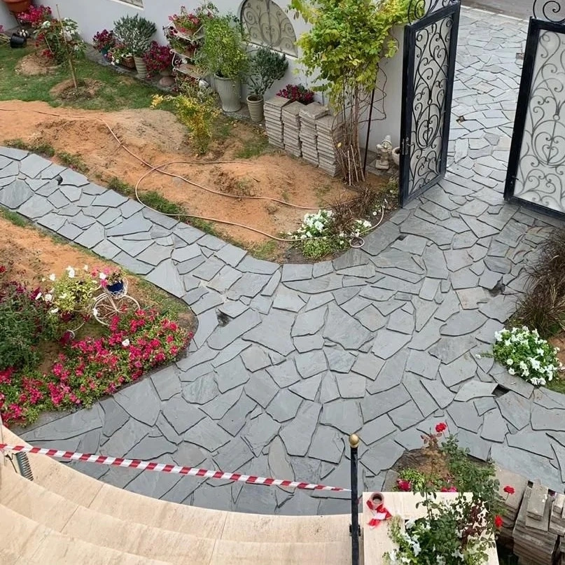 crazy stone paving,natural limestone,gray sandstone,slate technolutions,Paving Stone
