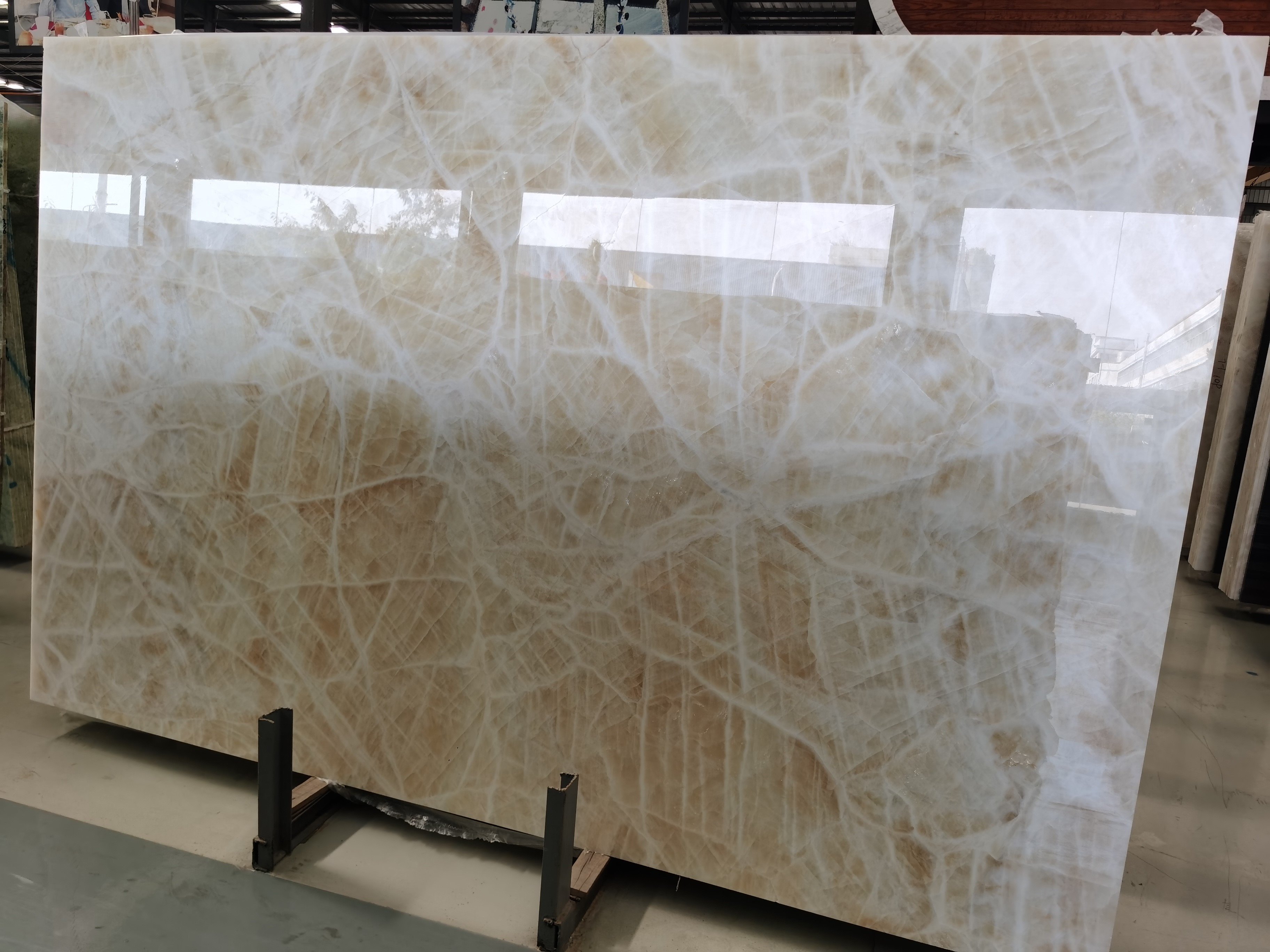 Pear Sugar Honey Onyx Slab