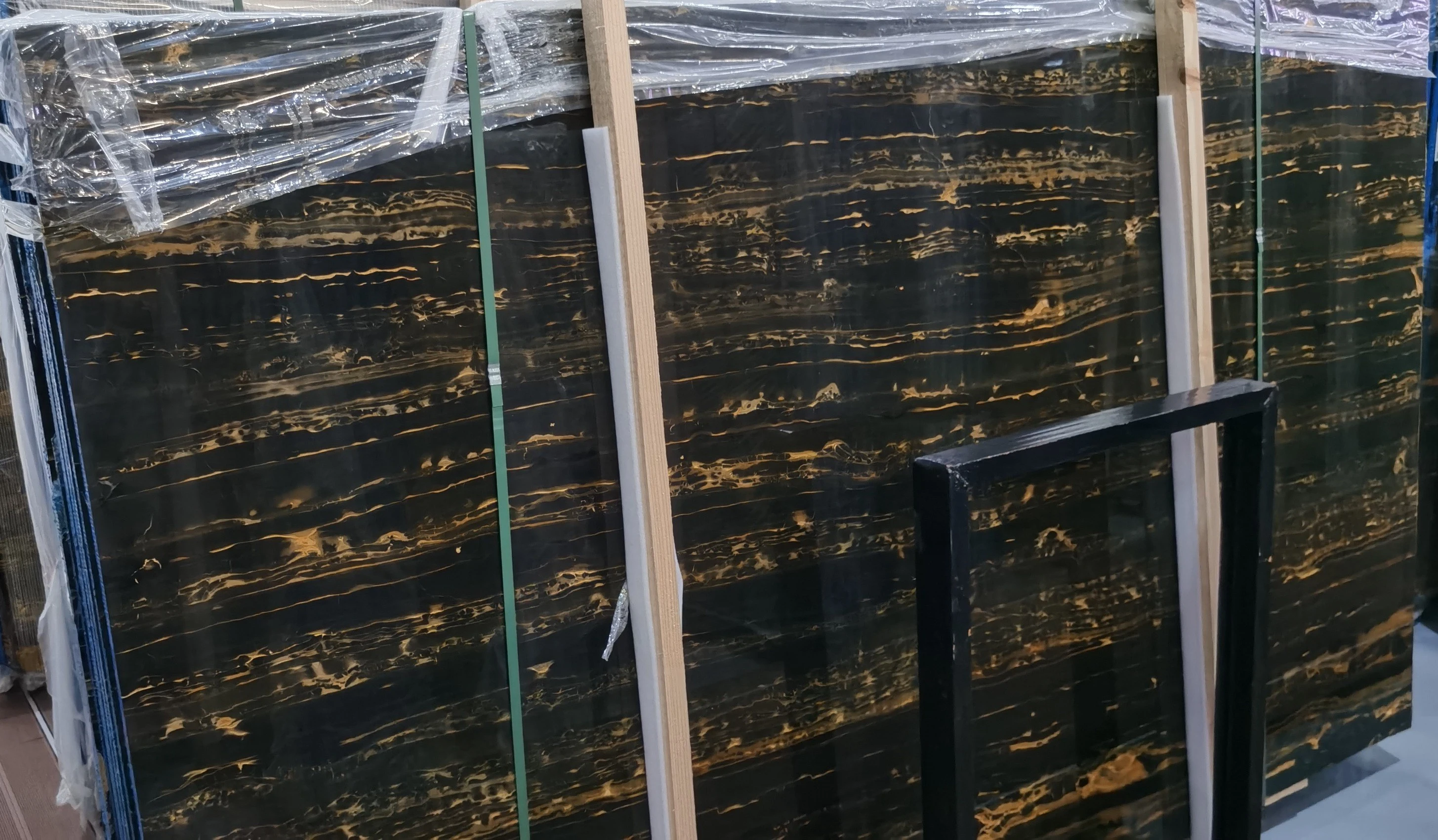 black marble with gold