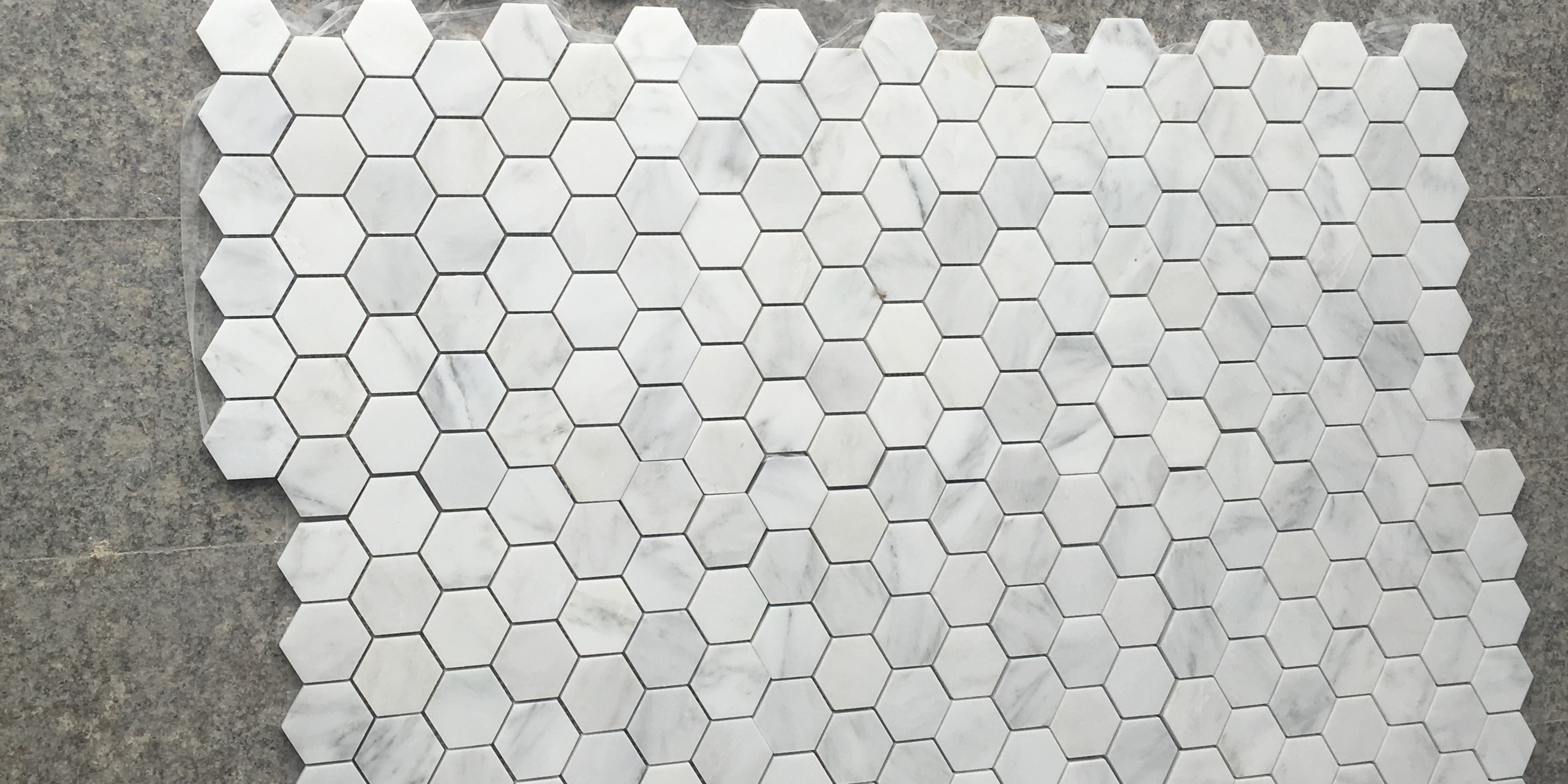 hexagon marble mosaic