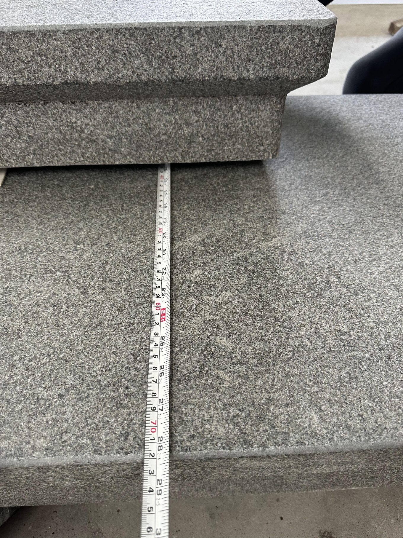 single granite step