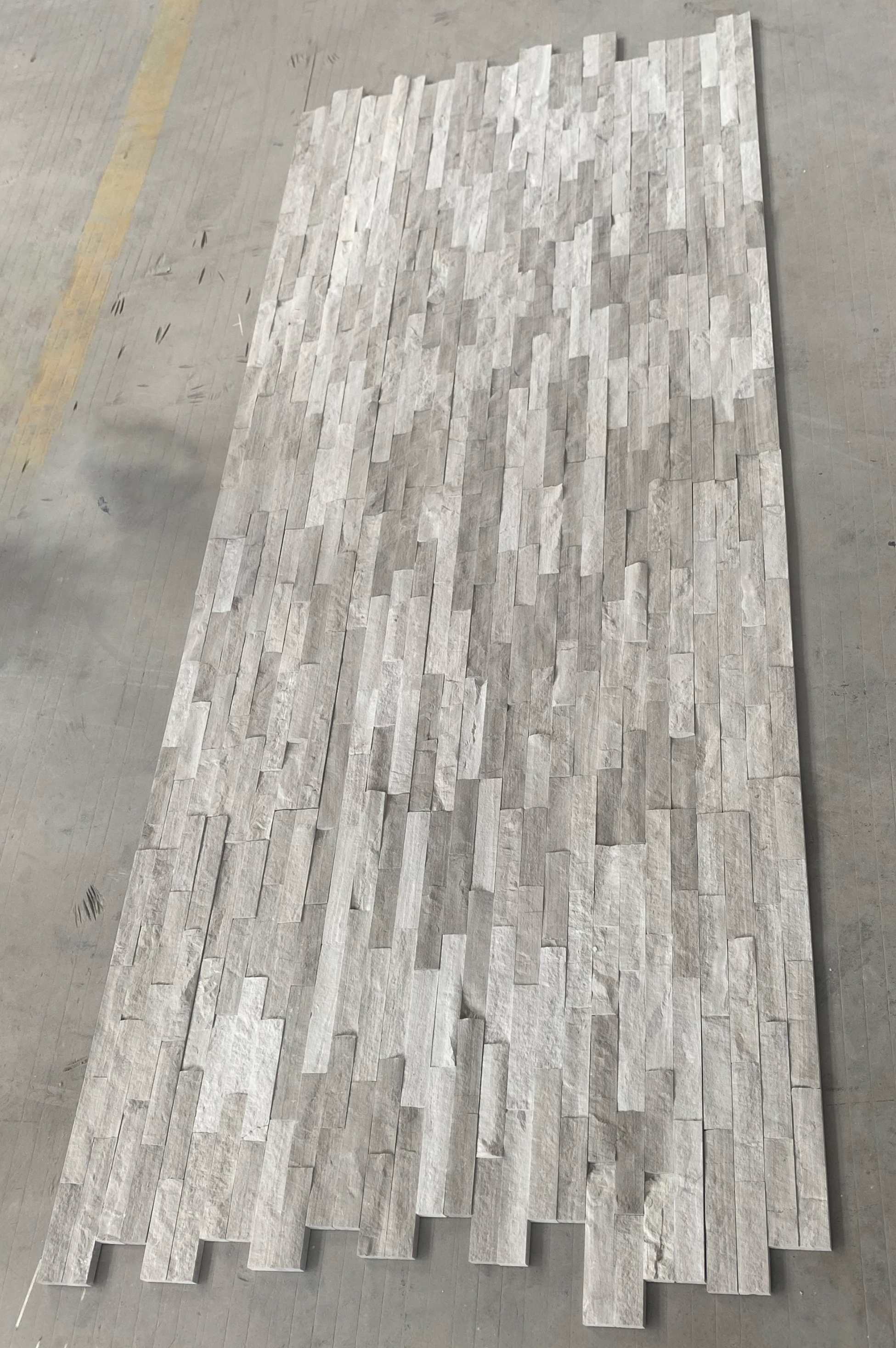 Wooden White Natural Splitface Culture Marble for Wall